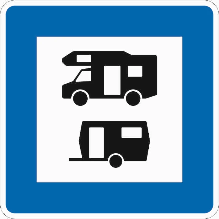 365-68 - Stellplatz für Wohnmobile und Wohnwagen Verkehrsschild