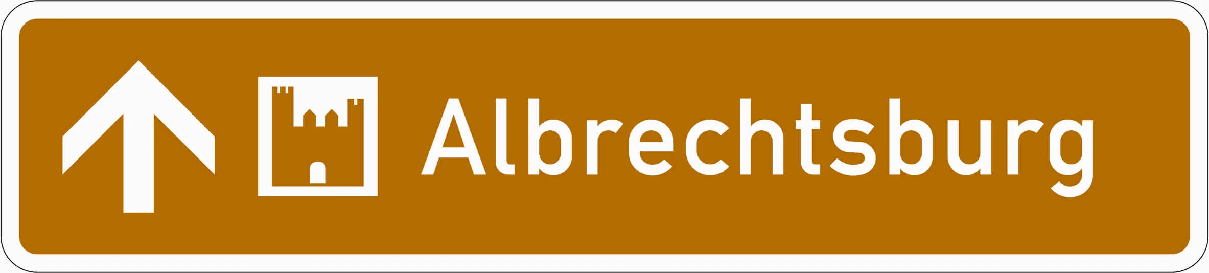 386.1-30 - Touristische Information als Wegweiser - Geradeaus Verkehrsschild