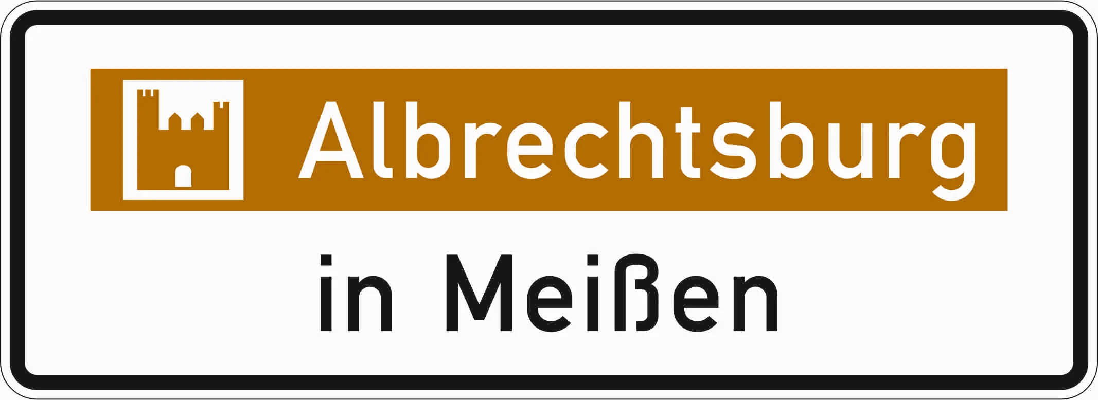 386.1-50 - Touristinformation mit Bezugsziel - Variante „in“ Verkehrsschild