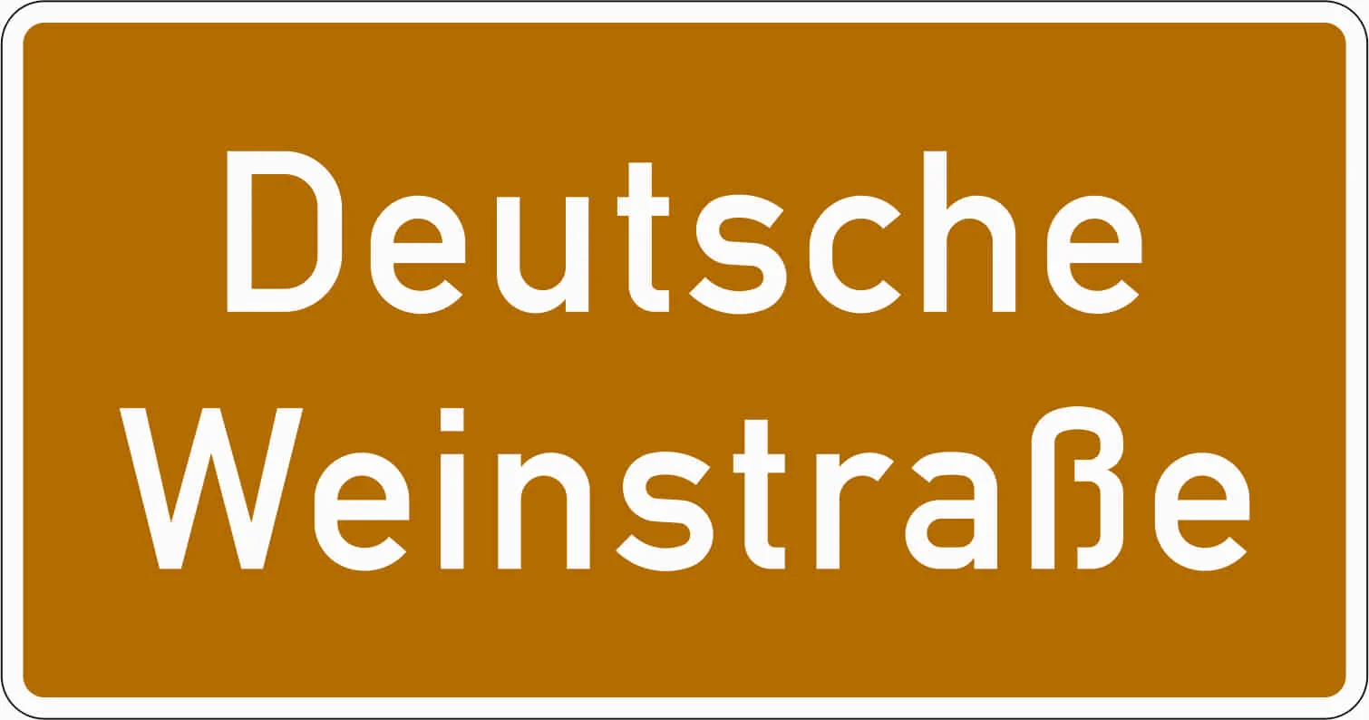 386.2 - Touristische Route Verkehrsschild