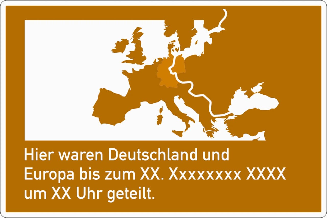 386.3-50 - Touristische Hinweistafel - Erinnerungstafel gemäß "Brocken-Erklärung" Verkehrsschild