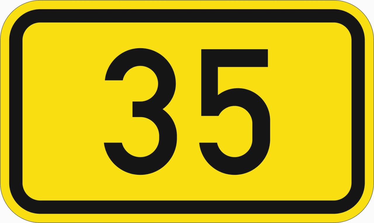 401 - Bundesstraßen Verkehrsschild