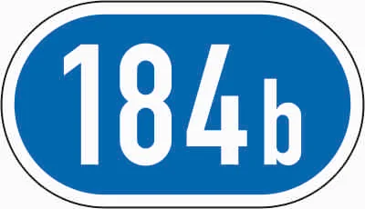 406-51 - Knotenpunkte Autobahnen - drei- mehrstellige Nummer Verkehrsschild