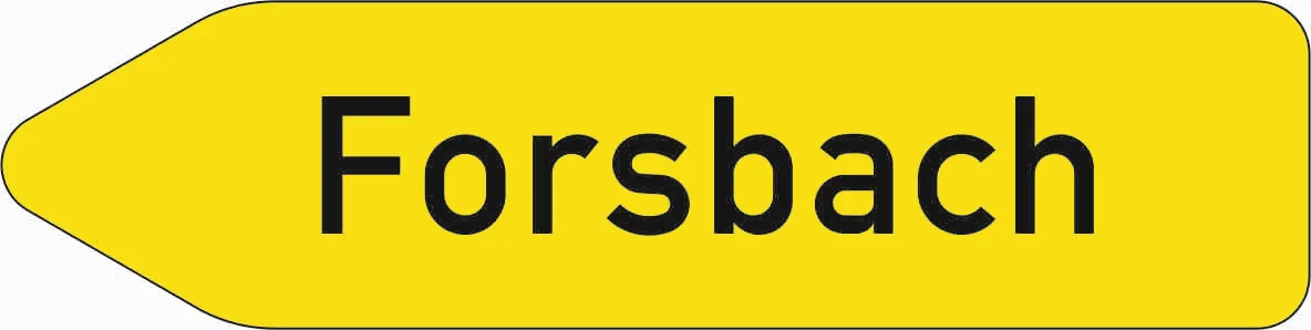 419-10 - Pfeilwegweiser auf sonstigen Straßen mit geringerer Verkehrsbedeutung - linksweisend Verkehrsschild