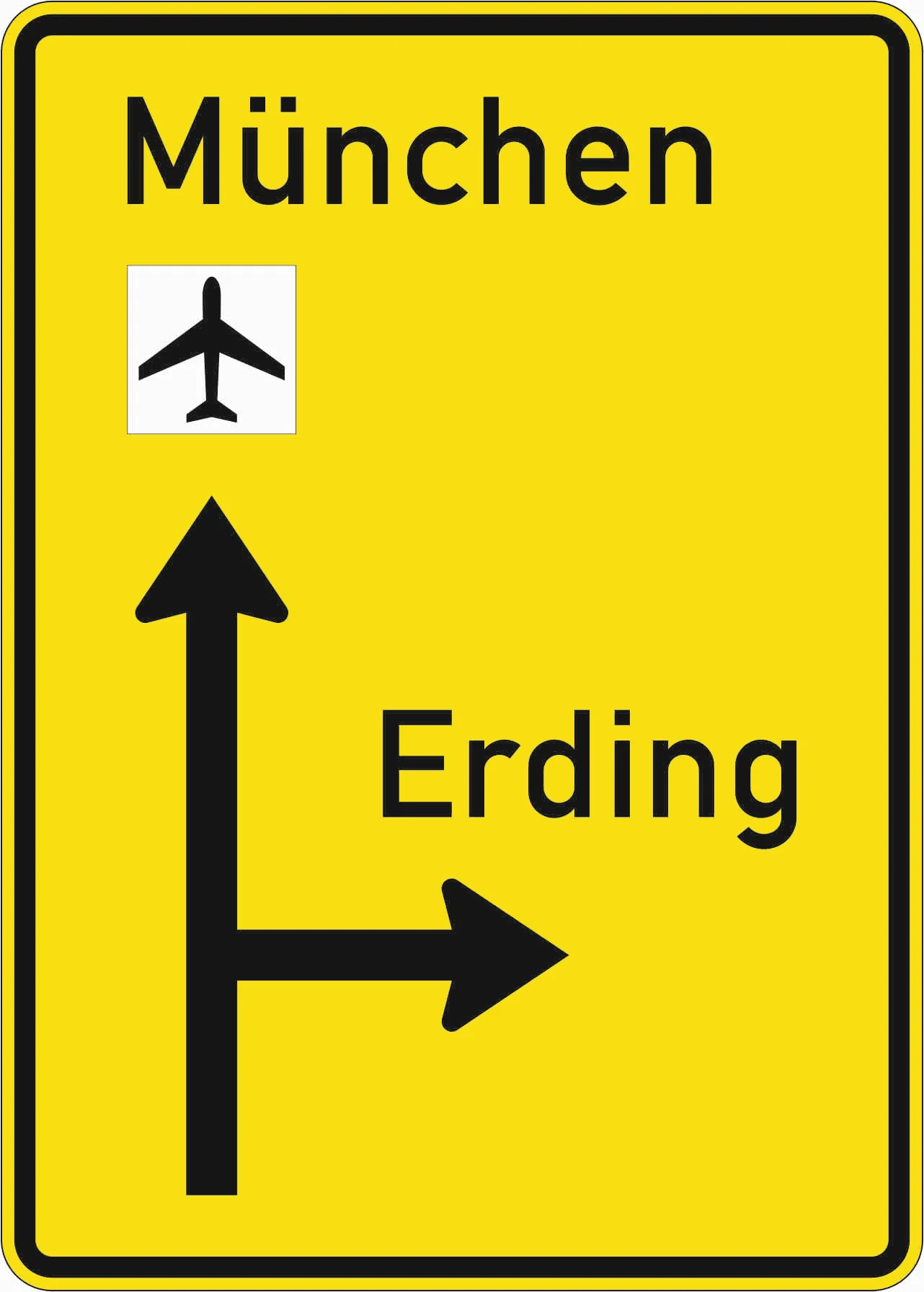 438 - Vorwegweiser außerhalb von Autobahnen Verkehrsschild