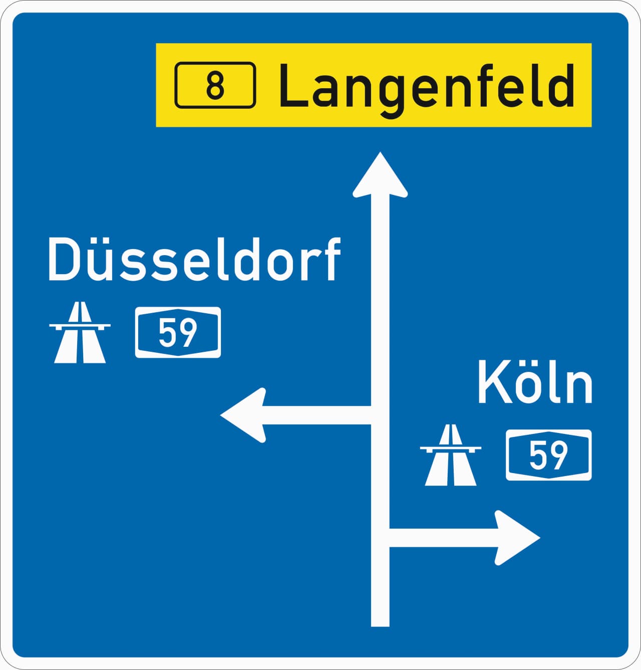 440 - Vorwegweiser zur Autobahn Verkehrsschild