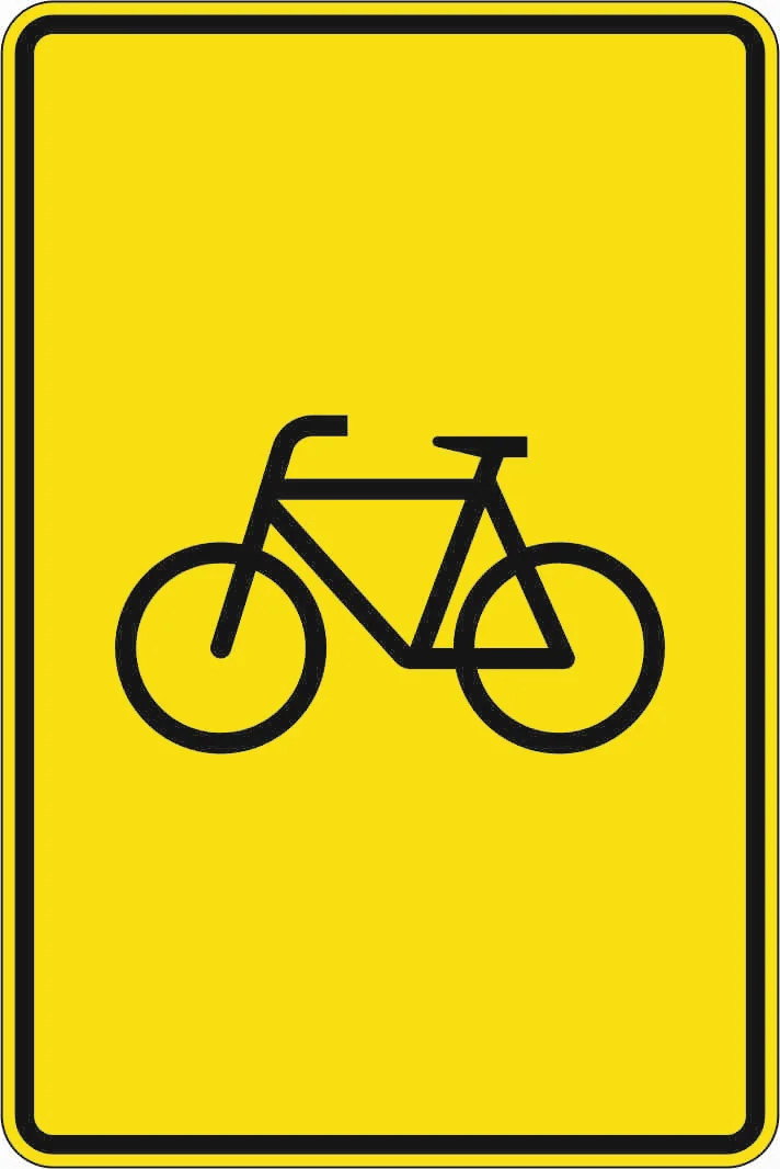 442-53 - Radverkehr - ohne Pfeilsymbol Verkehrsschild