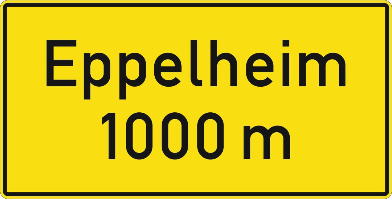 448-50 - Ankündigungstafel - auf anderen Straßen außerhalb von Autobahnen Verkehrsschild
