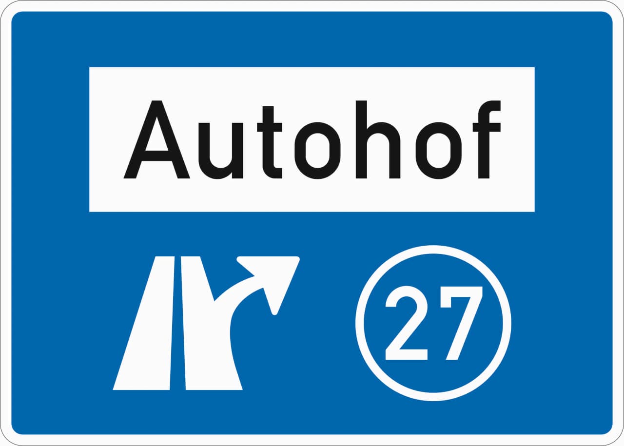 448.1 - Autohof Verkehrsschild
