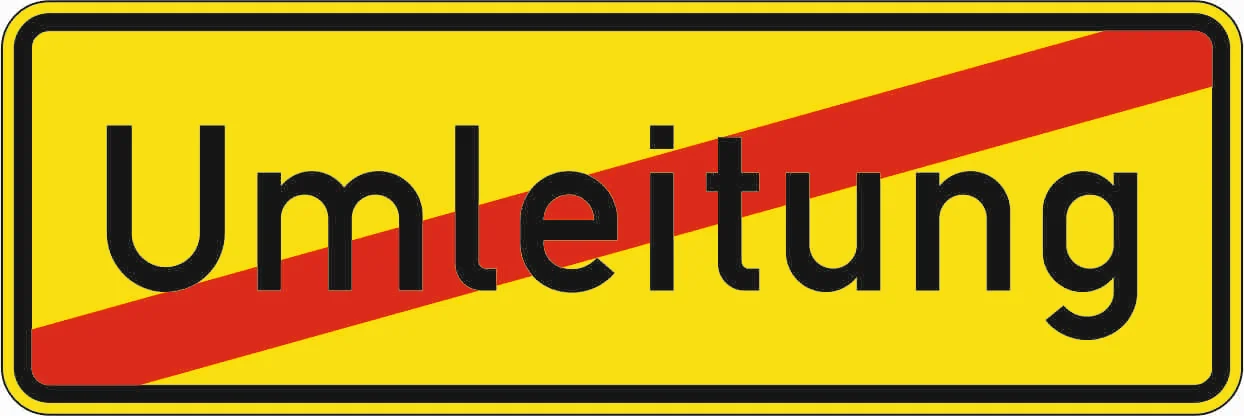 457.2 - Ende der Umleitung Verkehrsschild