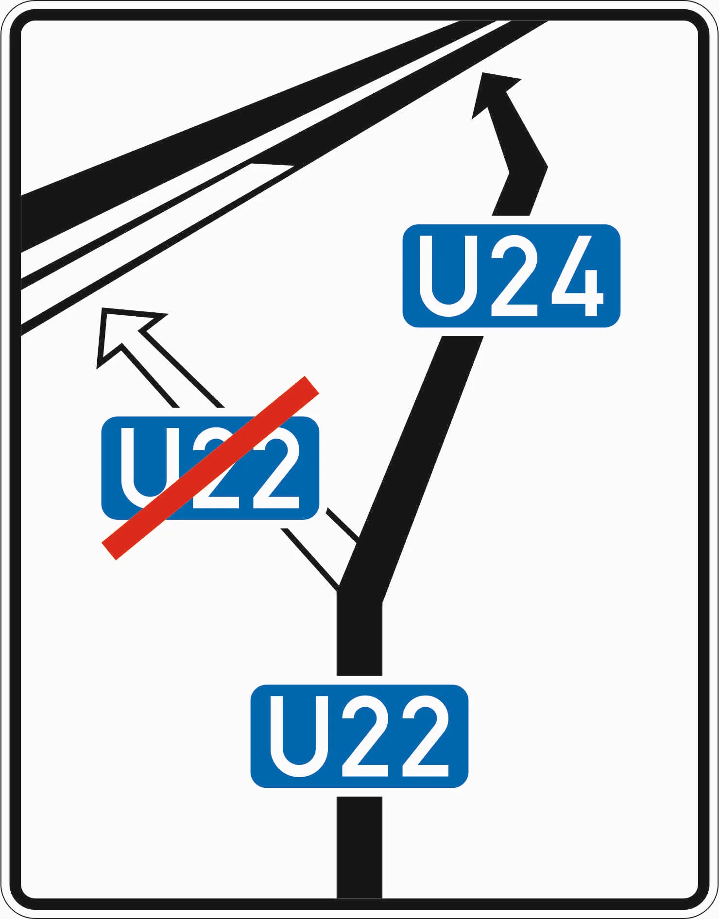 466 - Weiterführende Bedarfsumleitung Verkehrsschild