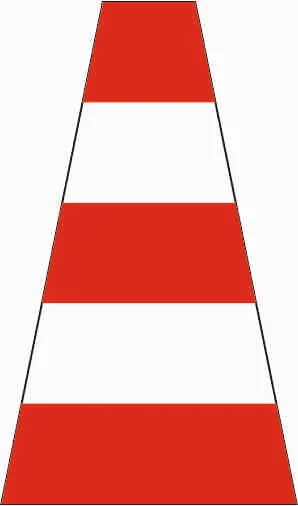 610-41 - Leitkegel - Höhe = 500 (Ringhöhe 85 mm) Verkehrsschild
