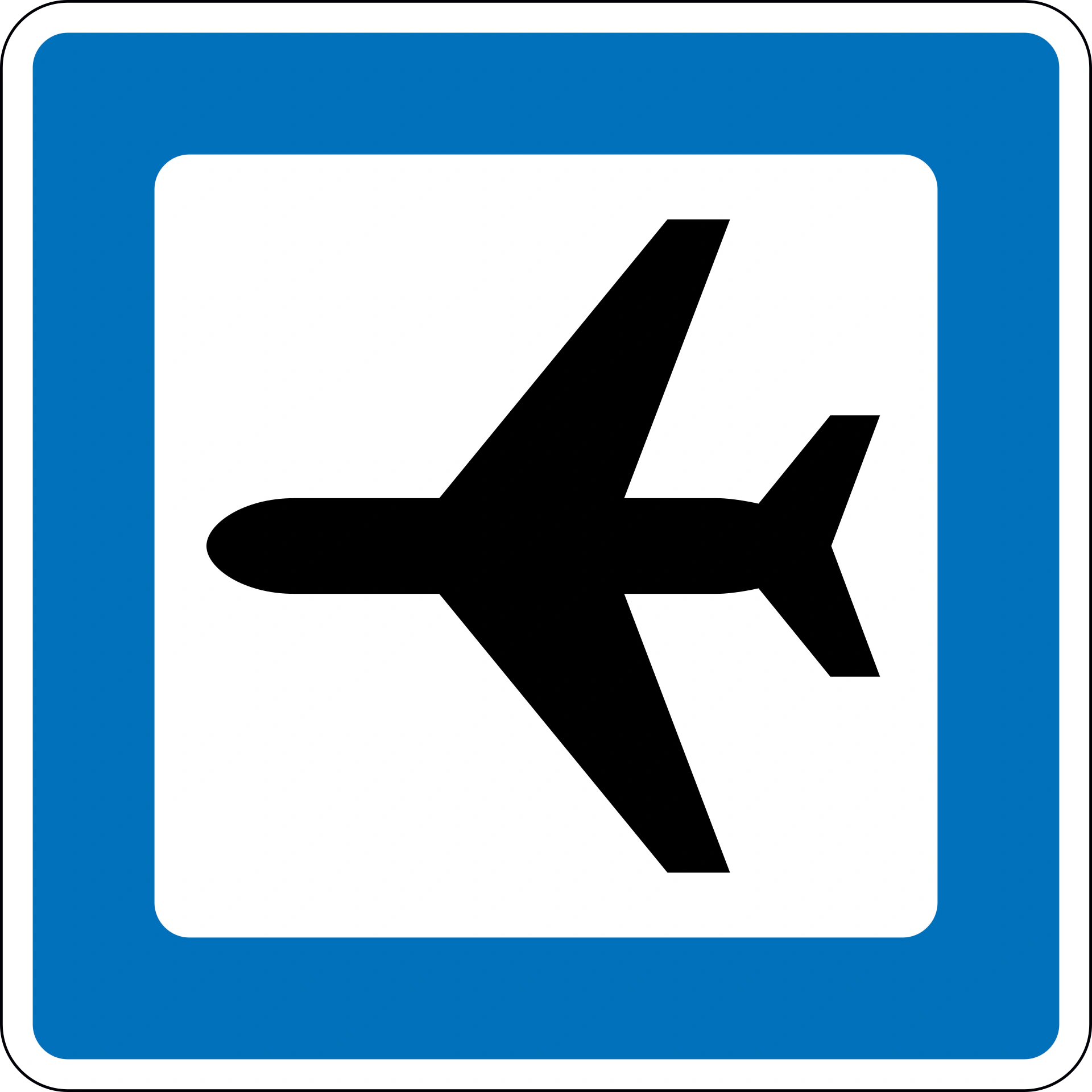 M12 - Airport road sign