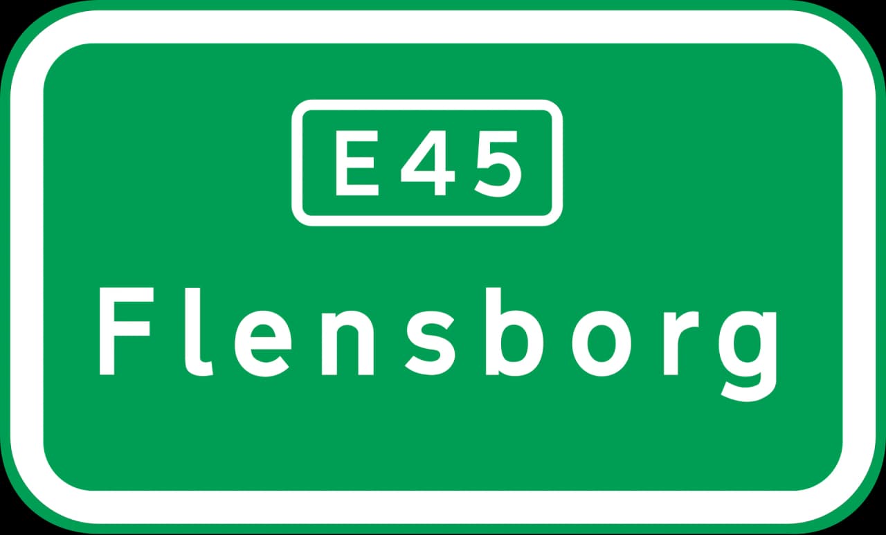 J11 - Assigned lane(s) road sign