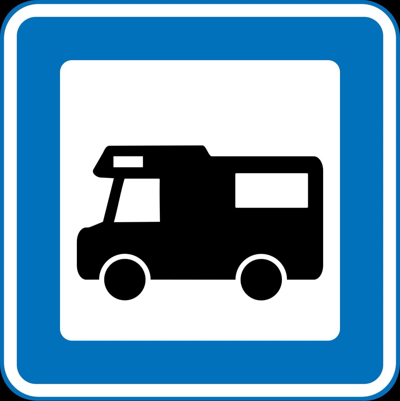 M32 - Autocamper site road sign