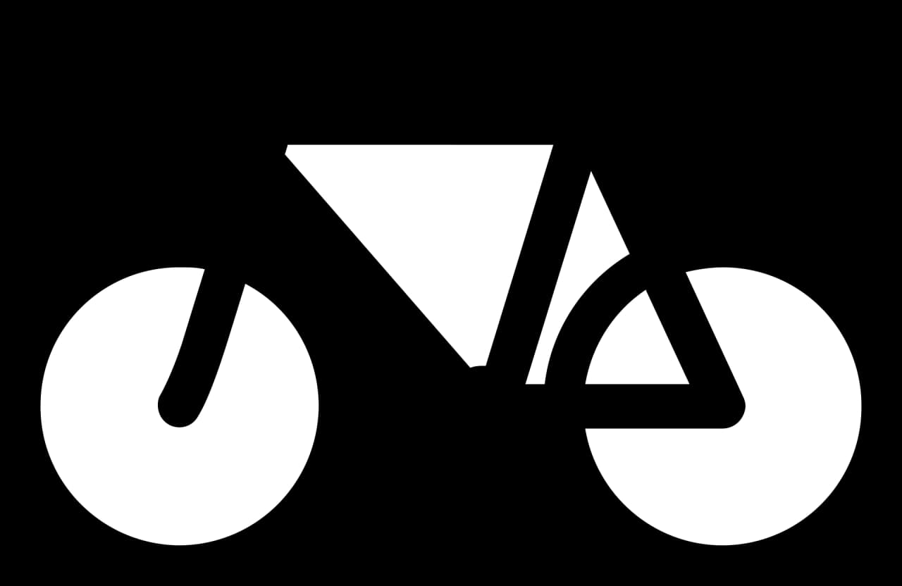 US8 - Bicycle or small moped road sign
