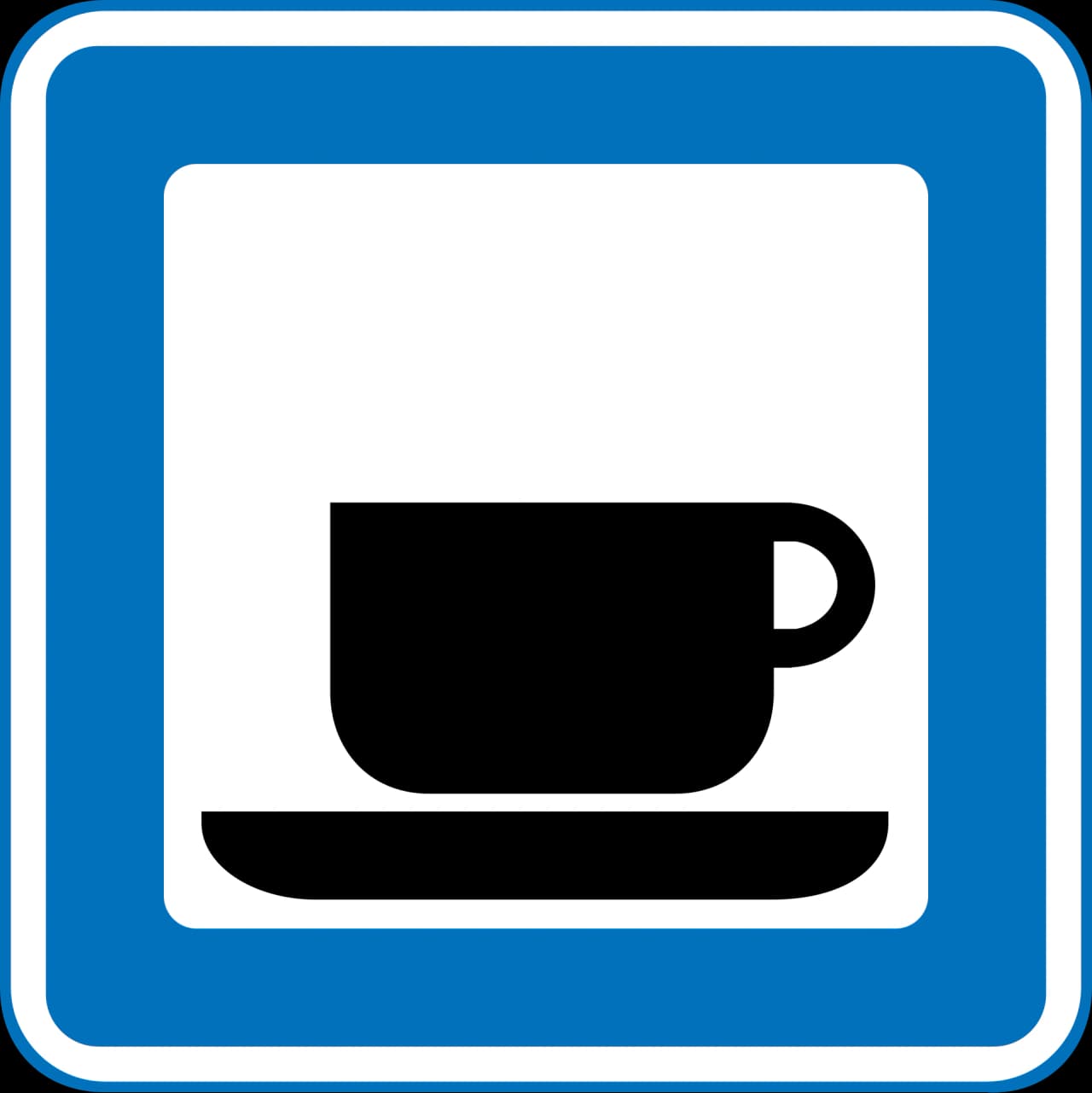 M45 - Cafeteria road sign