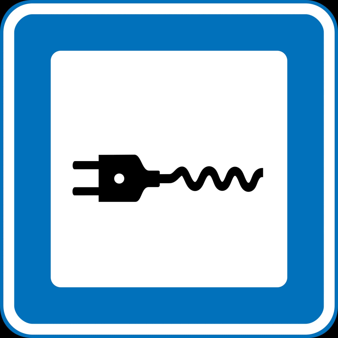 M24.1 - Charging station for EV road sign