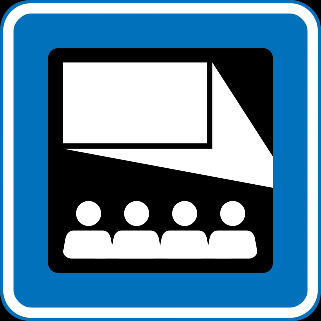 M133 - Cinema road sign