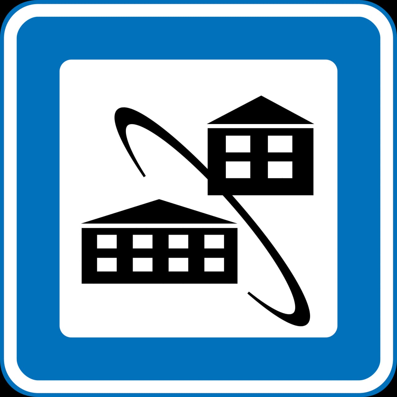 M140 - Cohousing road sign
