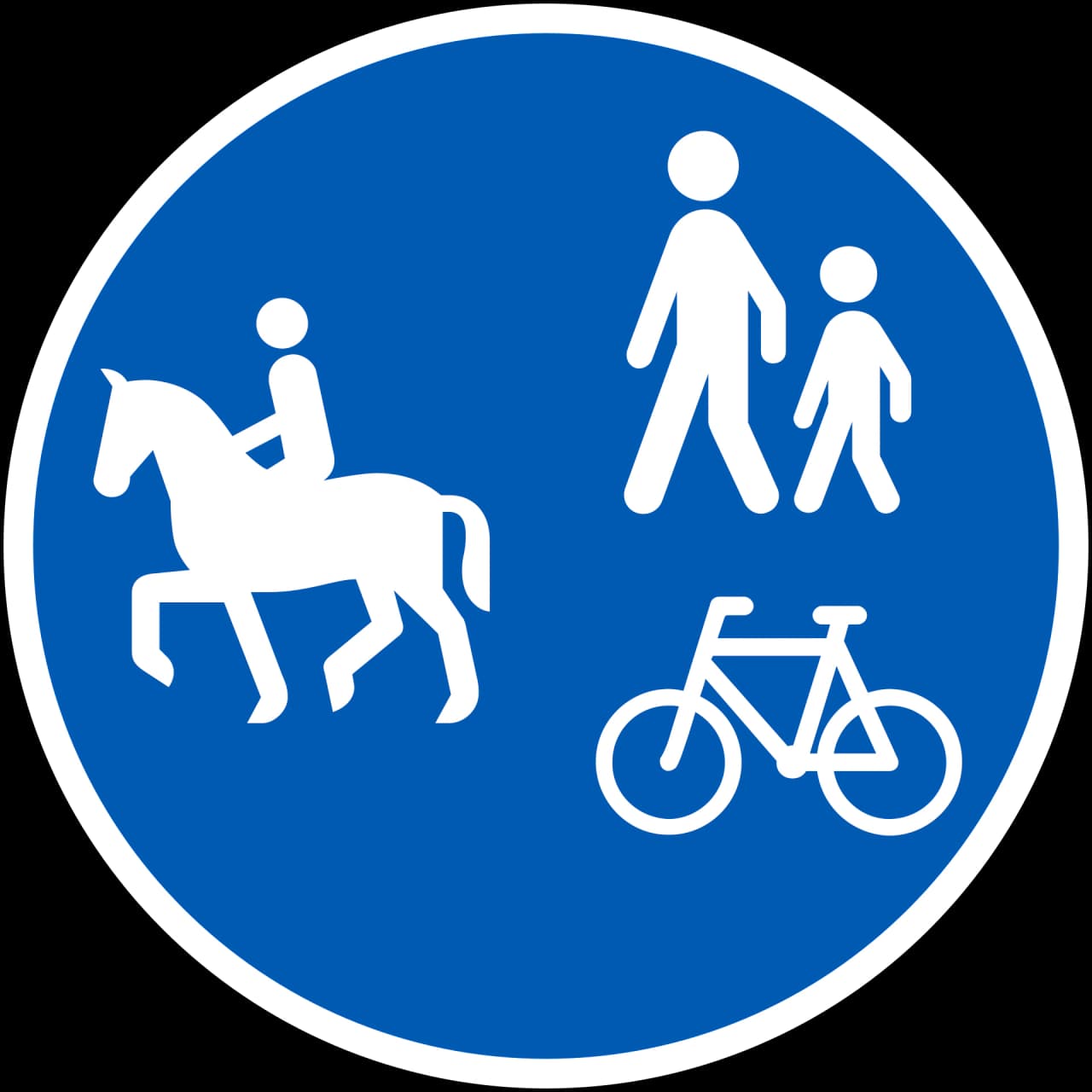 D27.1 - Combined path road sign