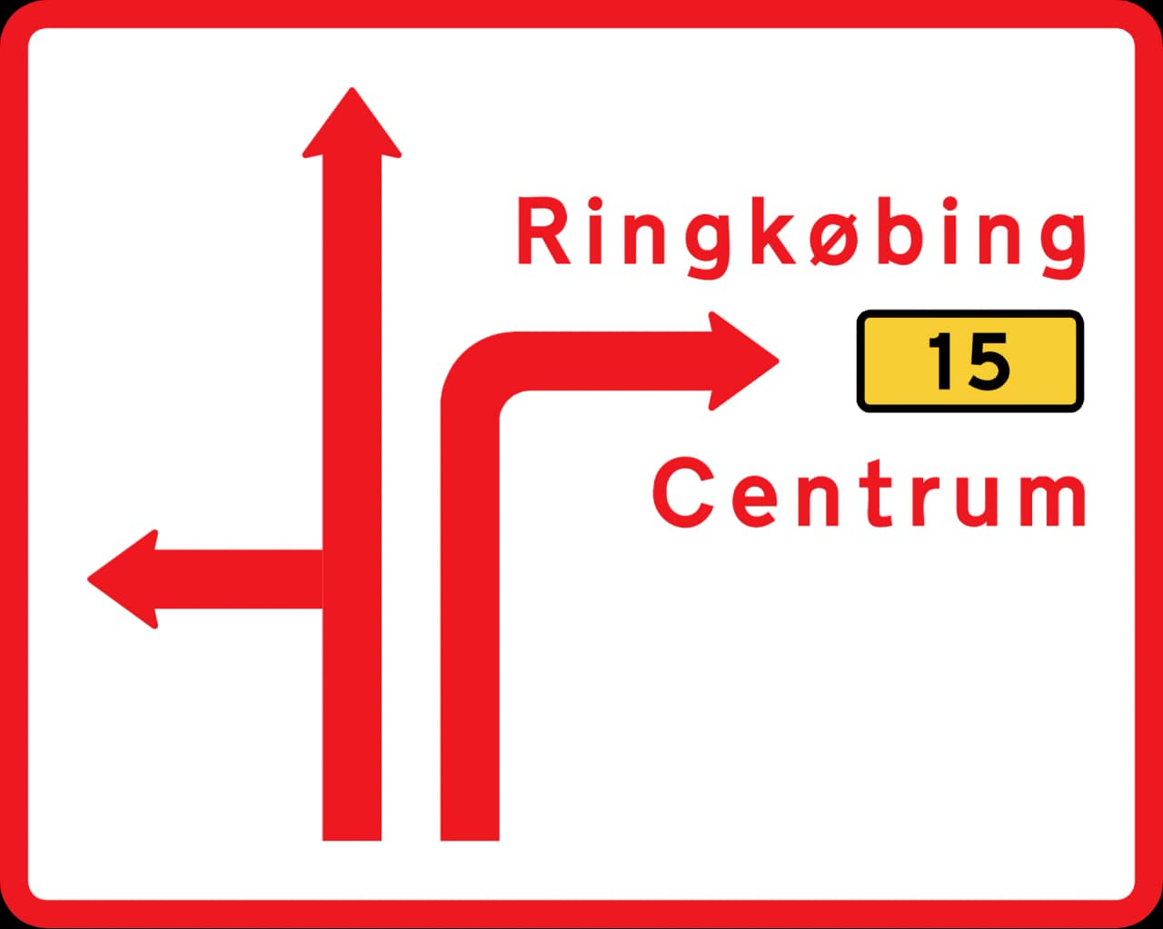 G15 - Lane diagram sign road sign