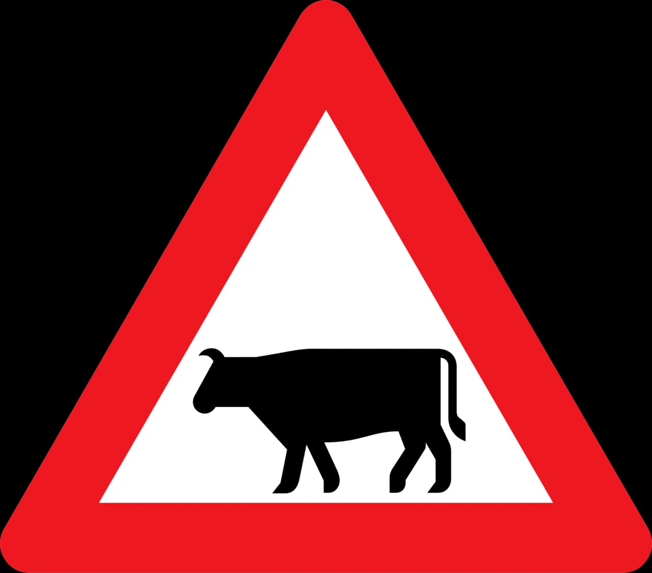 A27 - Domestic animals road sign