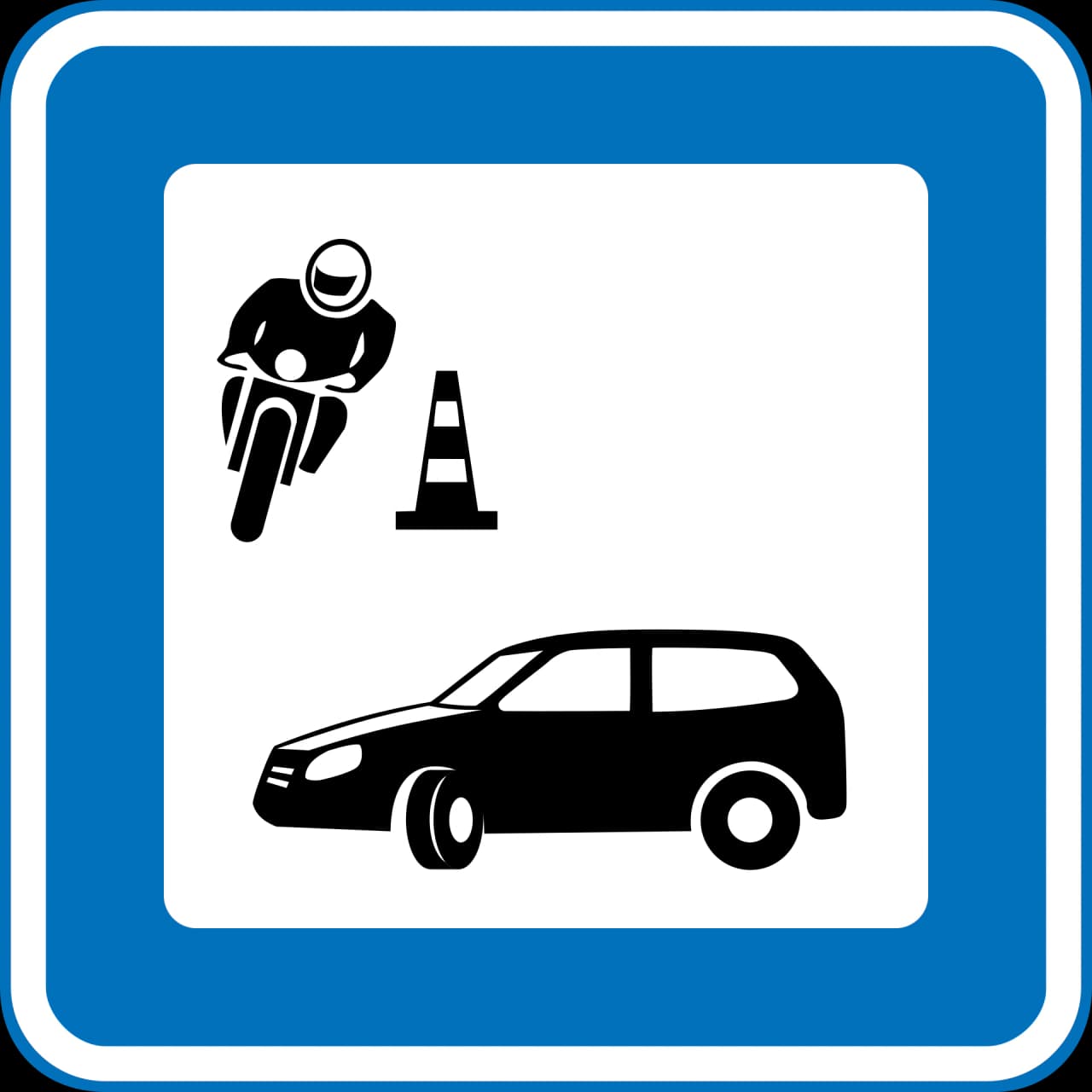 M145 - Drivers education road sign