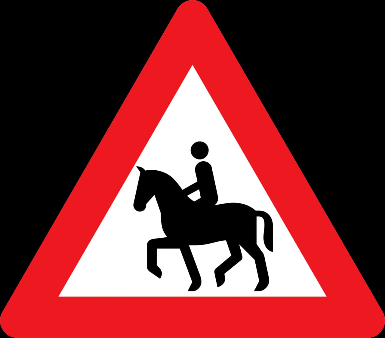A23 - Equestrians road sign