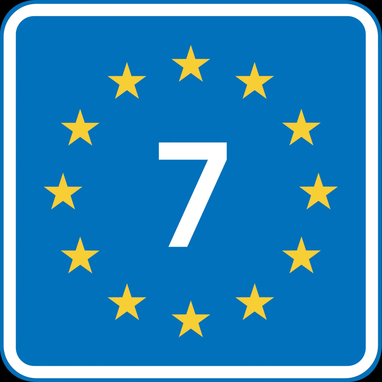 L47 - EuroVelo road sign