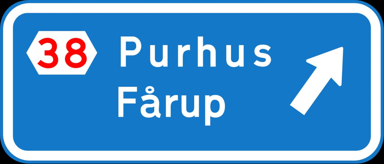 I11 - Exit from motorway road sign