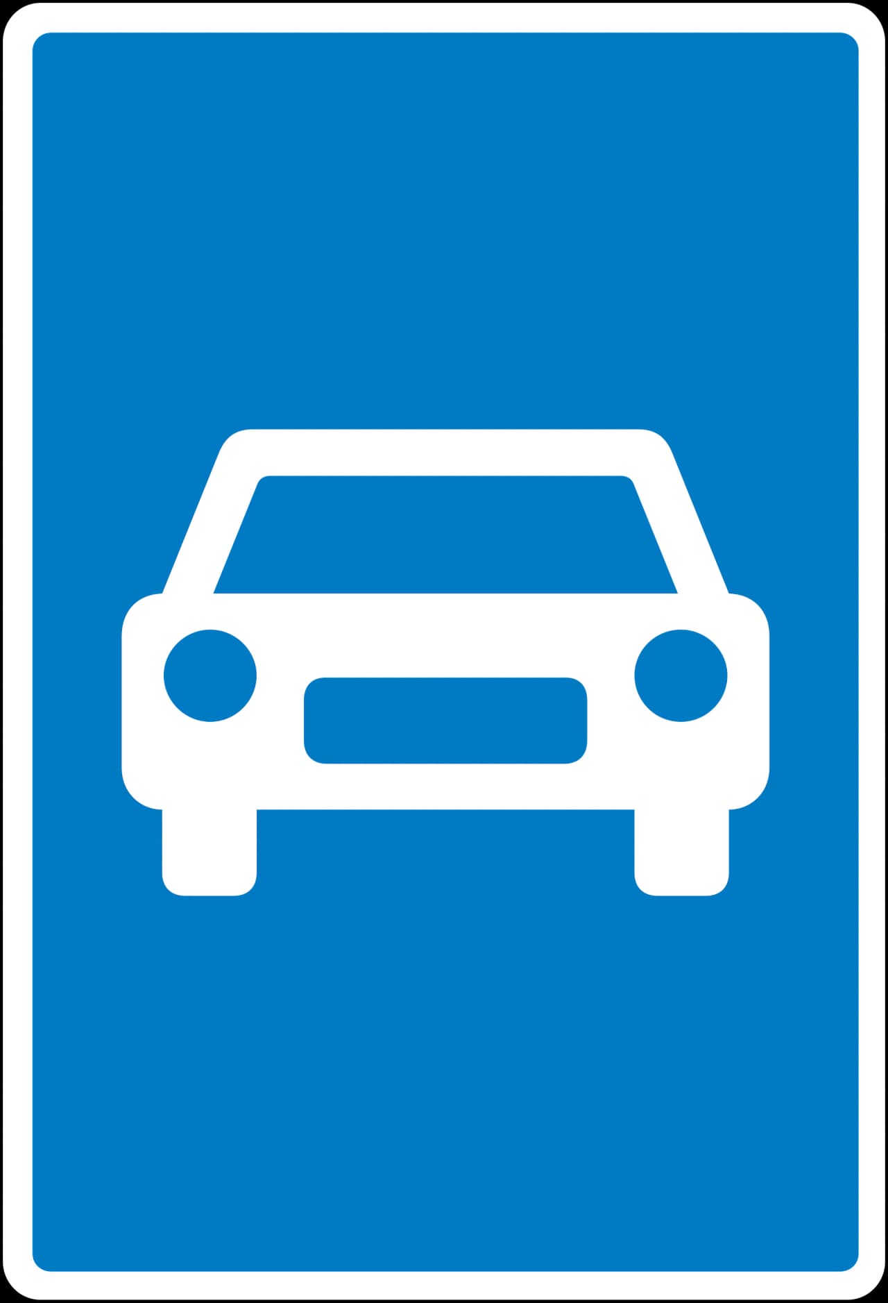 E43 - Expressway road sign