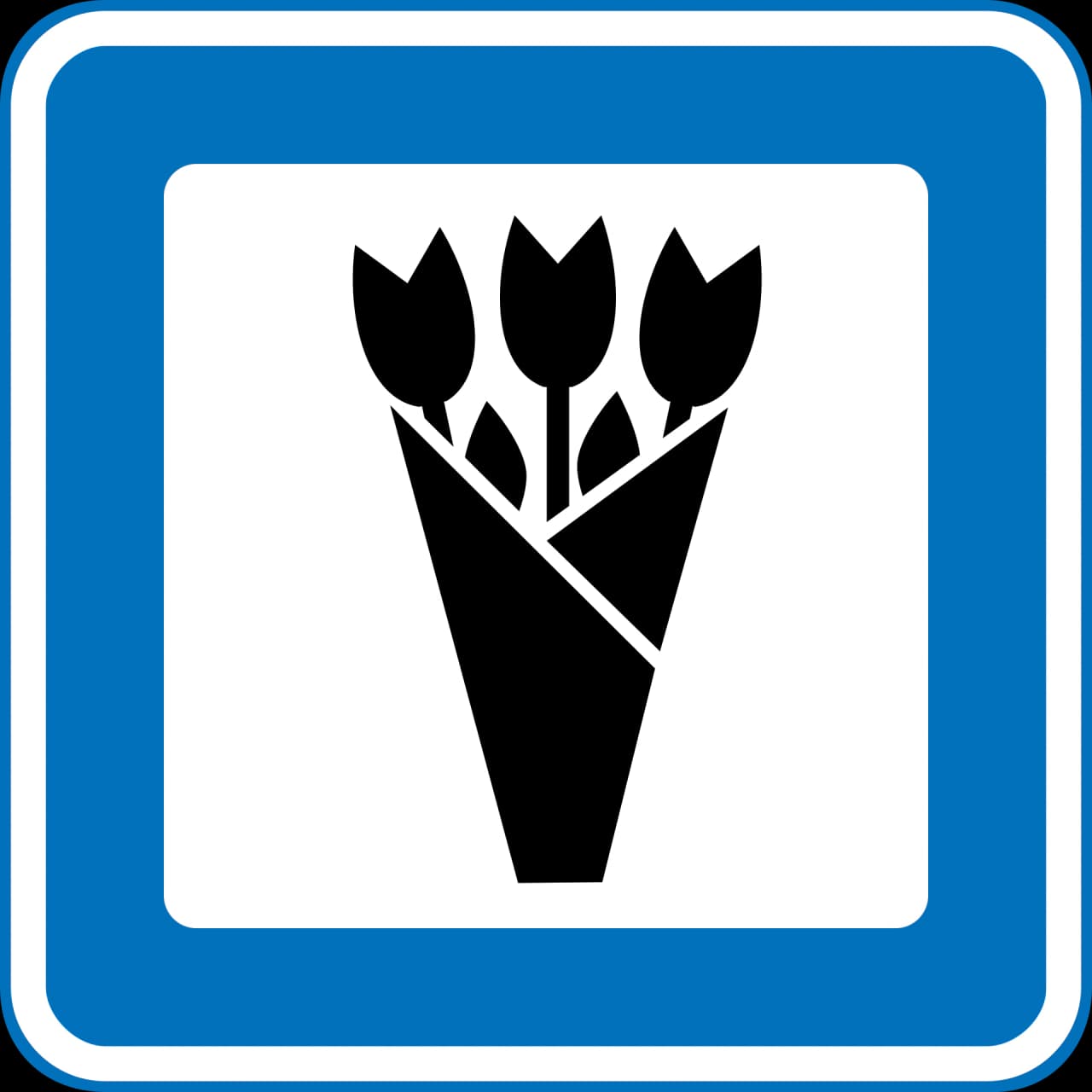 M107 - Florist road sign