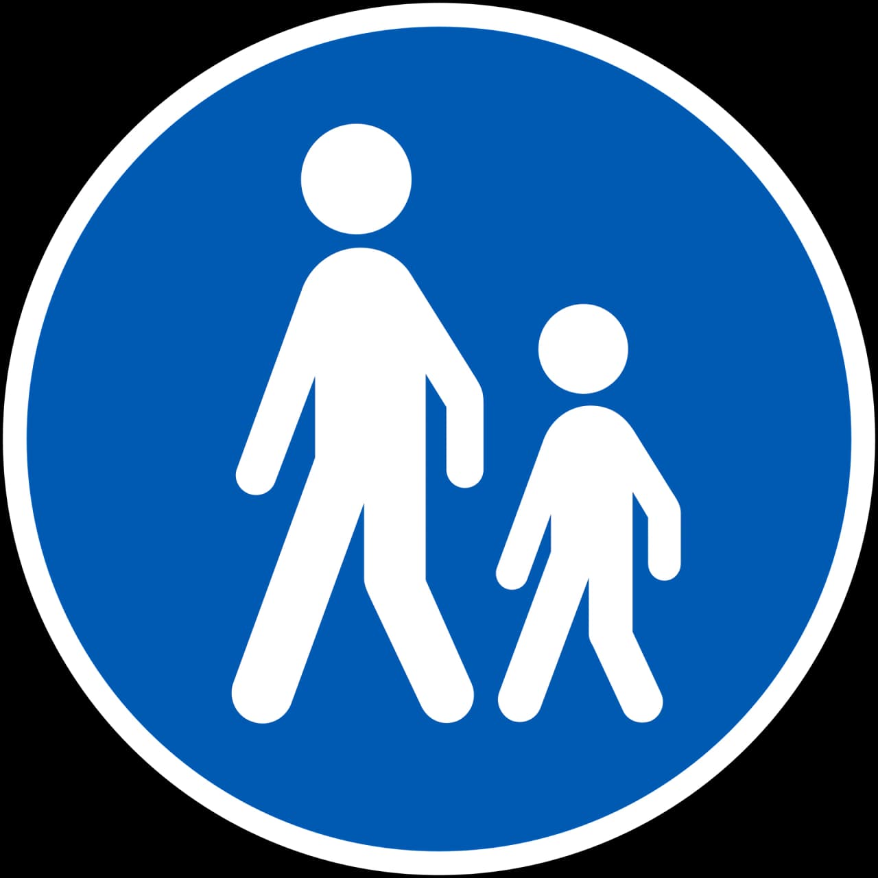 D22 - Footway road sign
