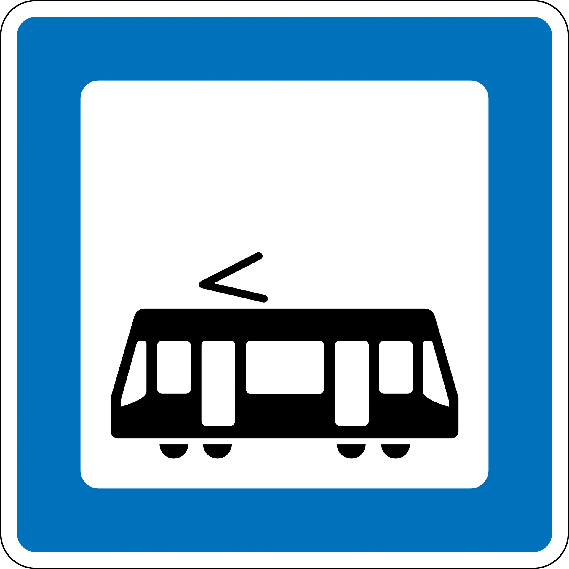 M13.3 - Light rail station road sign