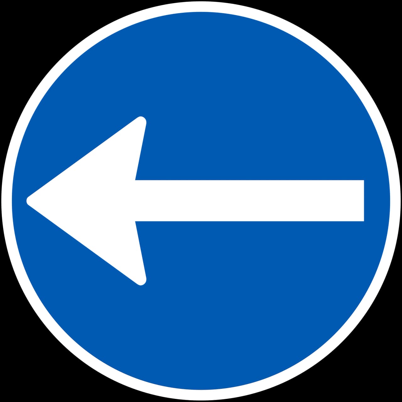 D11.2 - Mandatory direction road sign