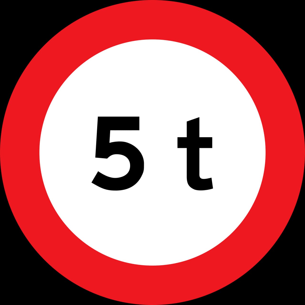 C31 - Max weight road sign