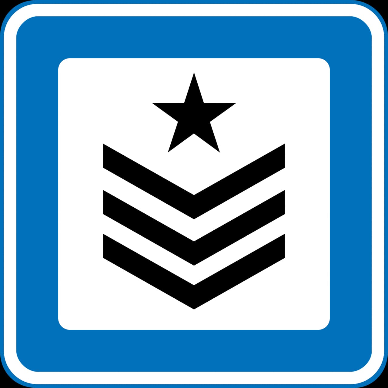 M127 - Military road sign