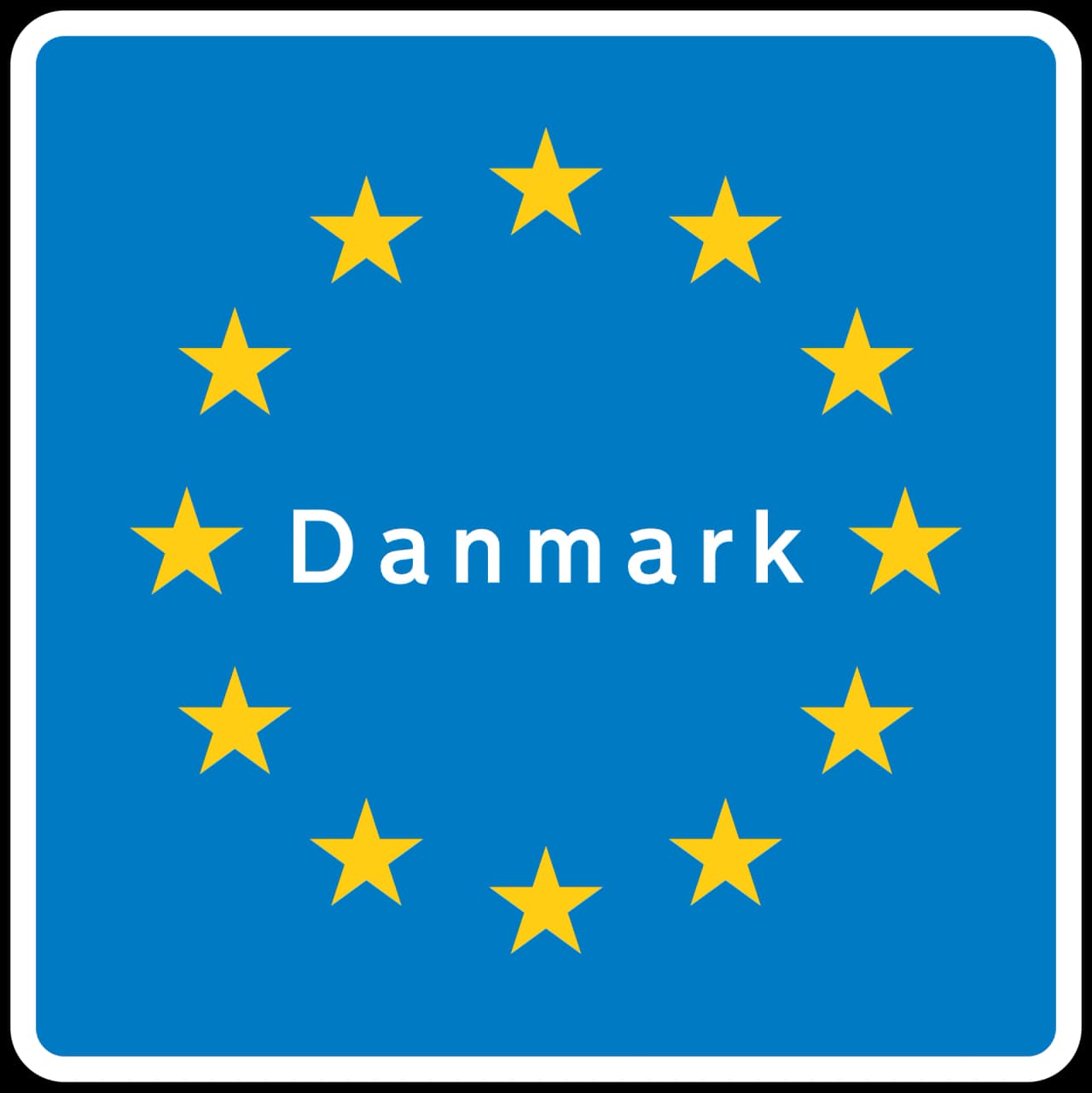 H51 - National Border road sign