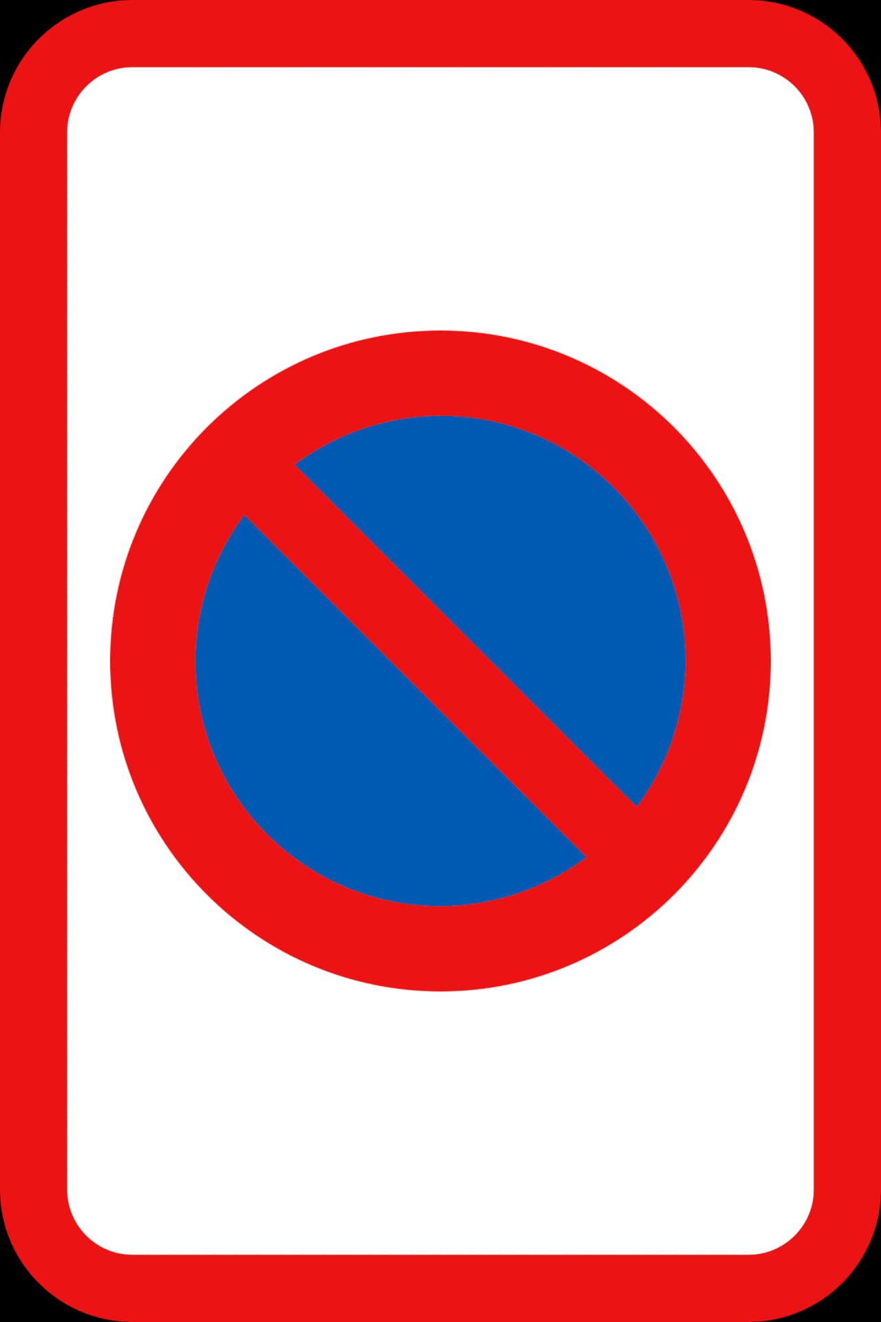 UC62 - No parking subpanel road sign