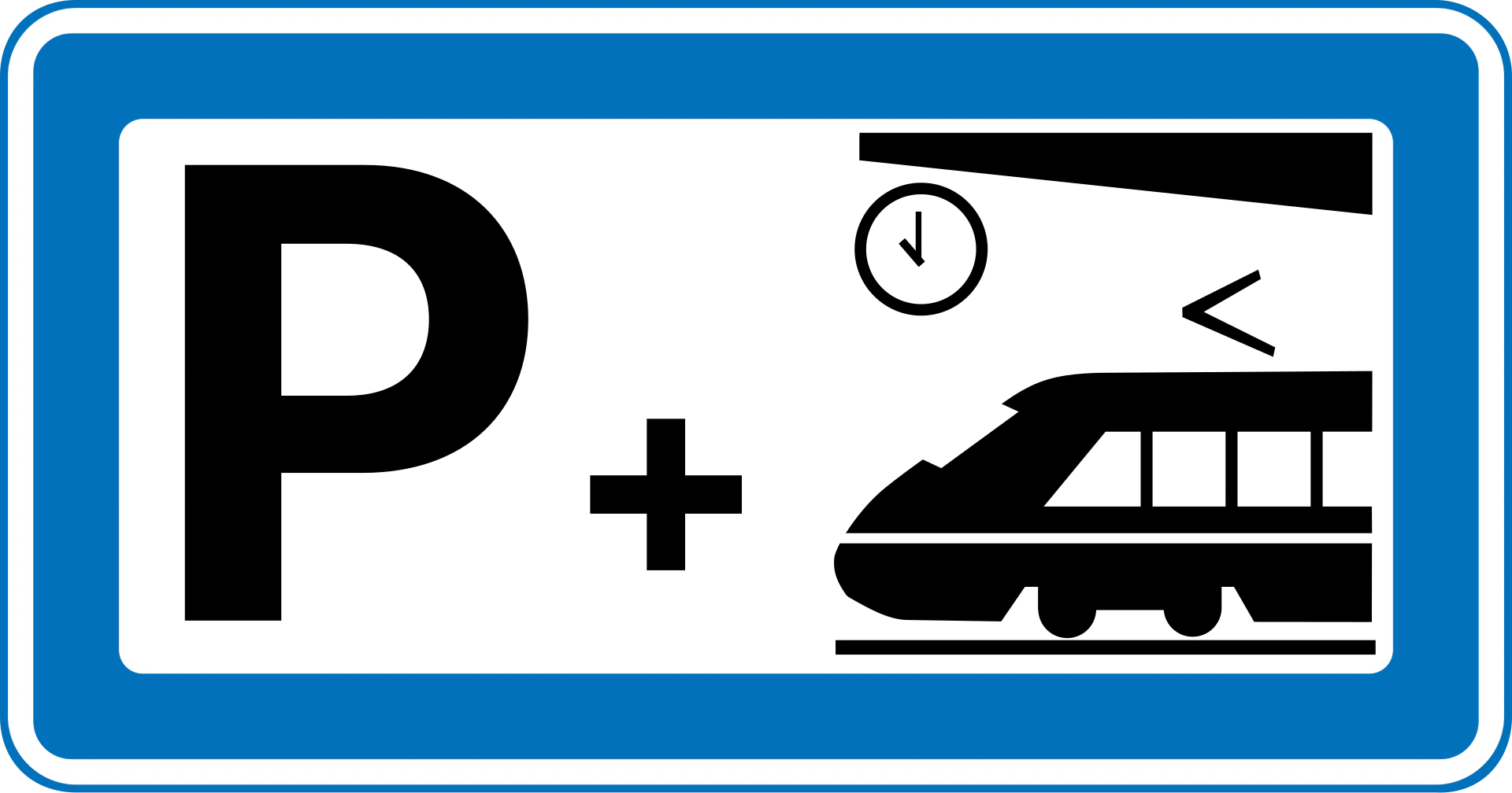 M16 - Park and ride road sign