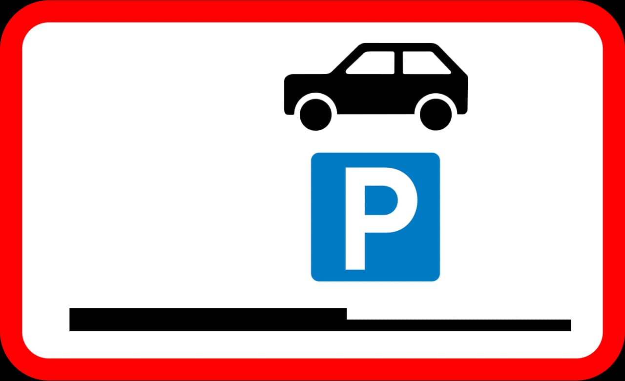 UC60.7 - Parking on shoulder allowed road sign