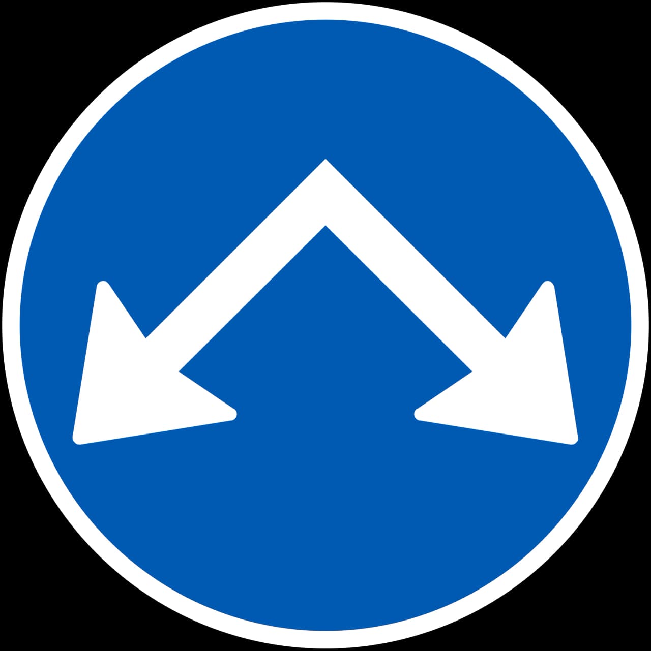 D16 - Passage road sign