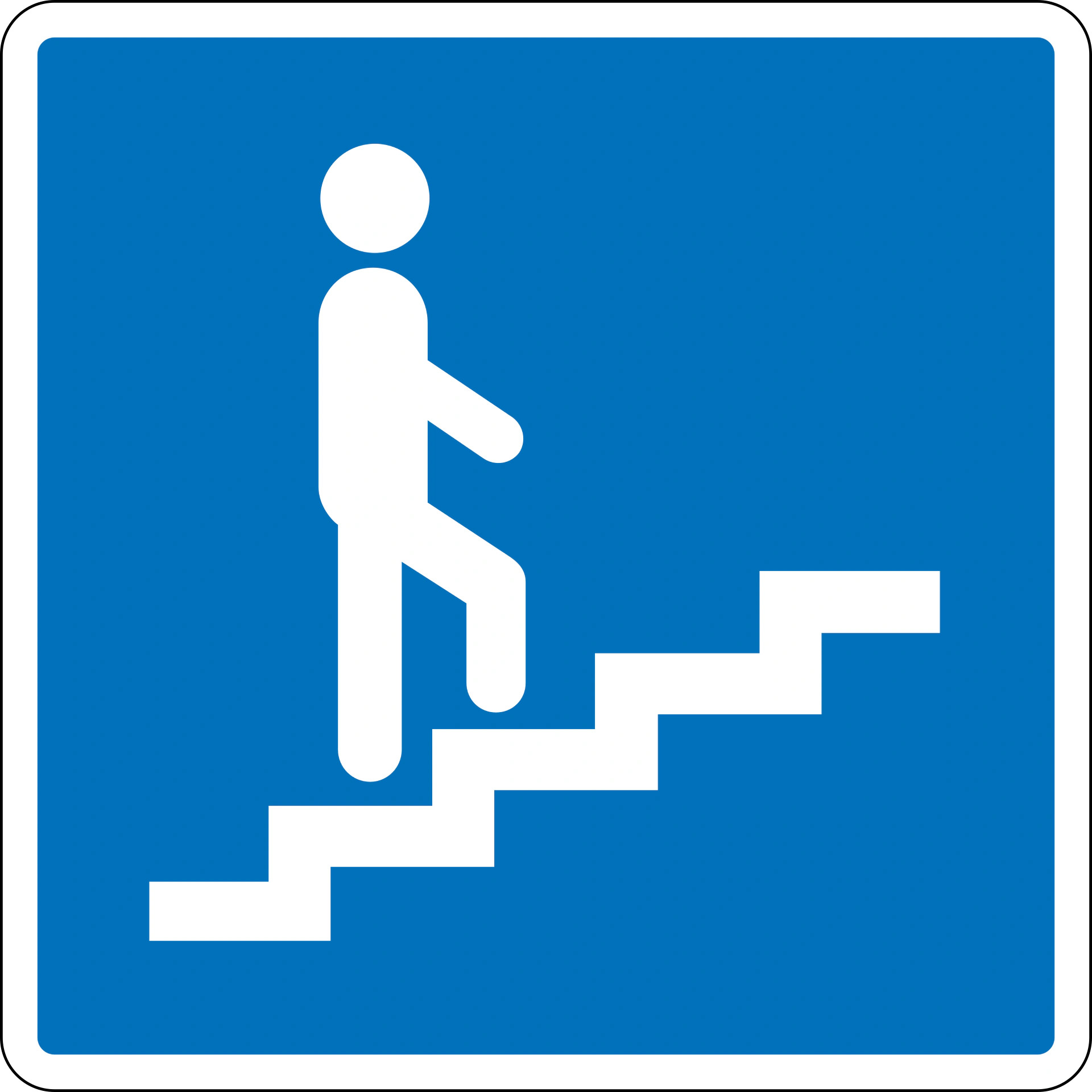 E26.1 - Pedestrian overpass road sign