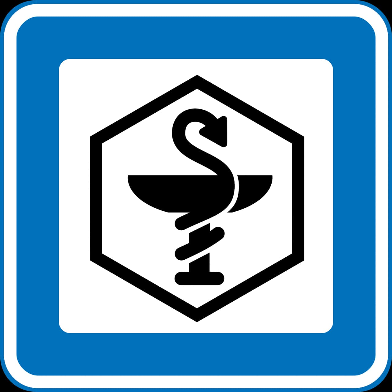 M132 - Pharmacy road sign
