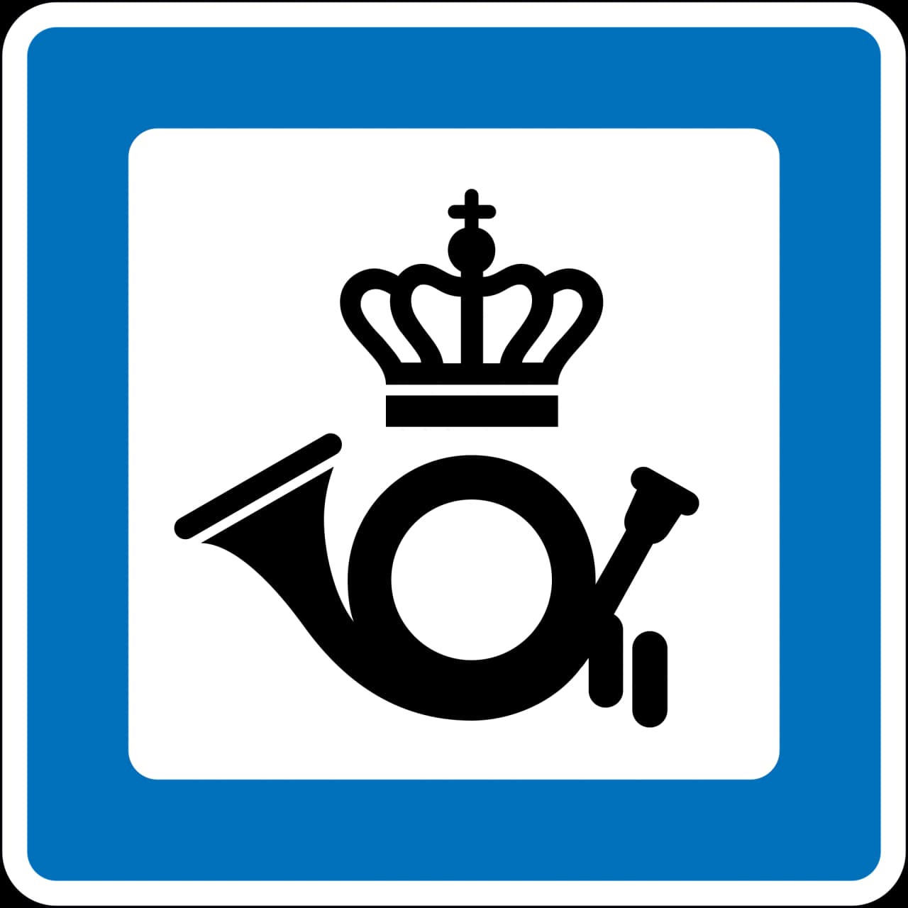 M17 - Post Office road sign