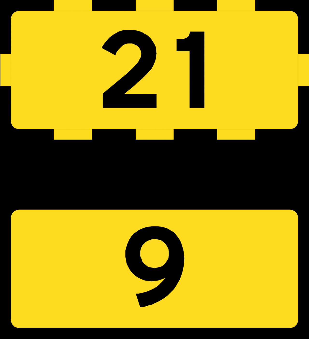 L42 - Primary route road sign