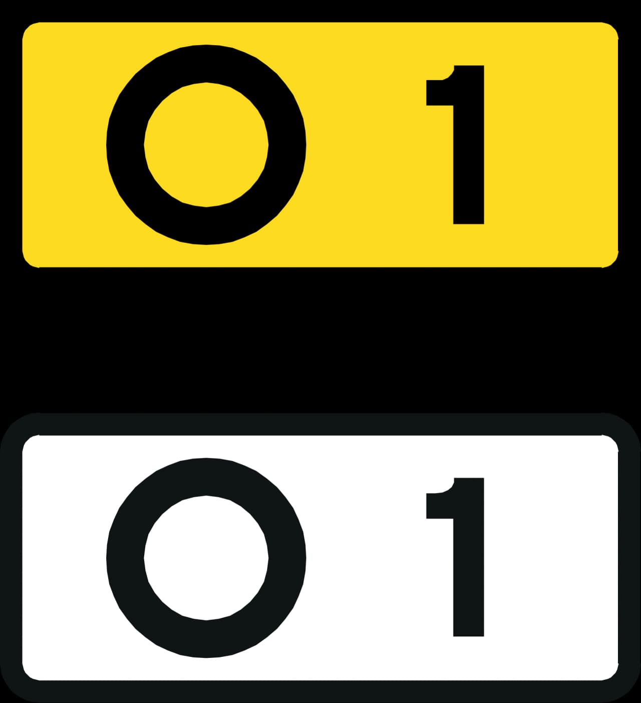 L44 - Ring road road sign