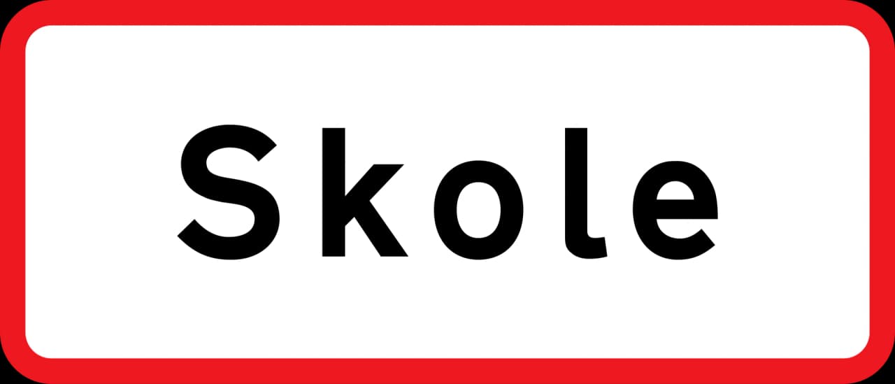 UA22 - School road sign