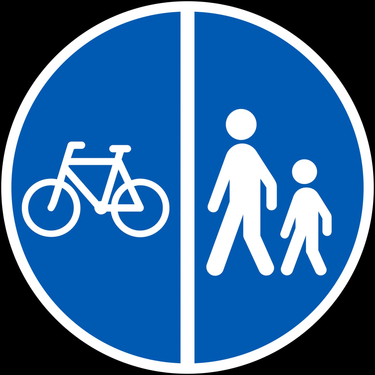 D26.2 - Segregated path road sign